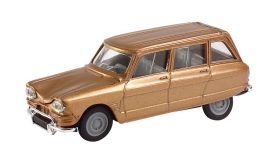 vieille voiture break brune française