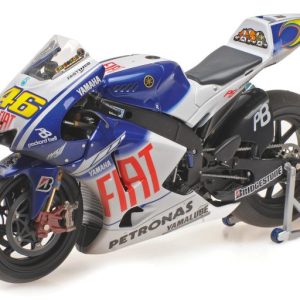 moto de course bleu