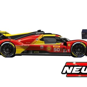 voiture de course rouge et jaune italienne