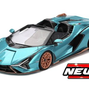 voiture de sport italienne bleu cabriolet