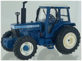 vieux tracteur agricole bleu