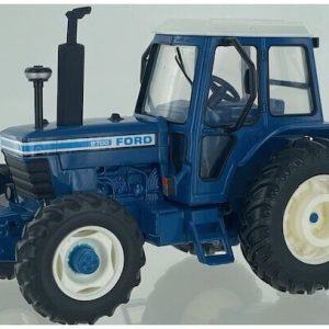 vieux tracteur agricole bleu