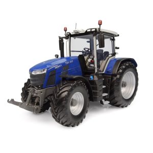 gros tracteur agricole bleu