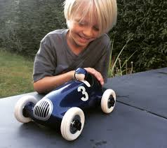 voiture de course decoration bleu