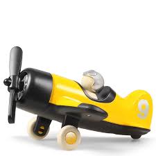 avion de decoration jaune