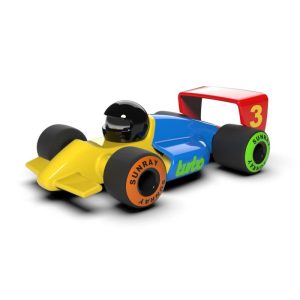 voiture de course decoration multicouleur