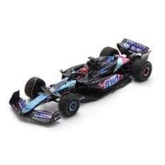 voiture de course formule 1 bleu rose et noire