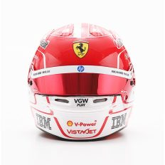 casque de pilote de course formule 1 rouge