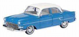 vieille voiture allemande bleu avec toit blanc