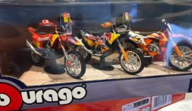 set de 3 moto de cross
