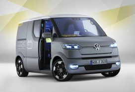 minibus electrique gris