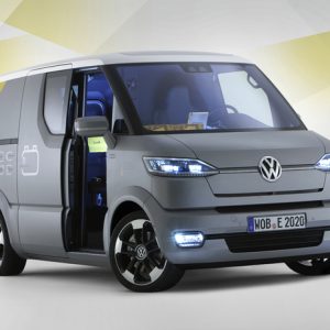 minibus electrique gris