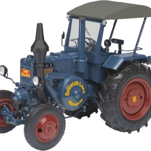 vieux tracteur agricole bleu