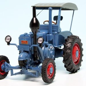 vieux tracteur agricole bleu
