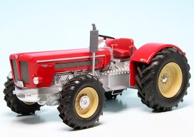 vieux tracteur agricole rouge et beige