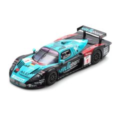 vieille voiture de course italienne noire et verte