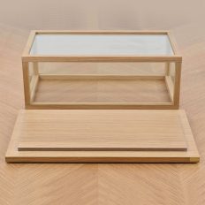 vitrine pour voiture miniature en bois