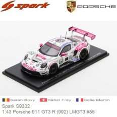 voiture allemande de course blanche et rose