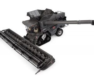 grosse machine moissonneuse grise