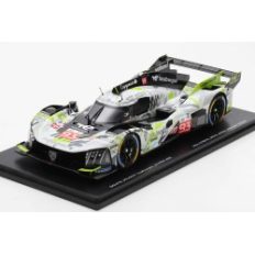 voiture de course française blanche et verte