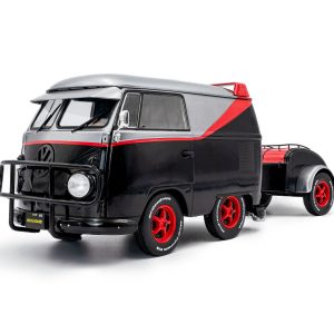 combi rouge gris et noir