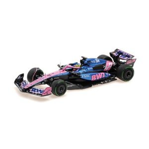 voiture de cousre formule 1 rose et bleu