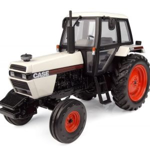 vieux tracteur agricole blanc et orange