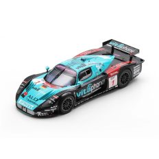 vieille voiture de course italinne noire et verte