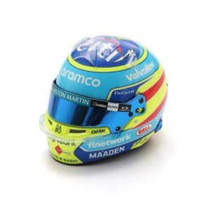 casque de pilote de course bleu