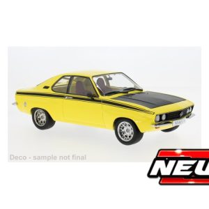 vieille voiture allemande de sport jaune