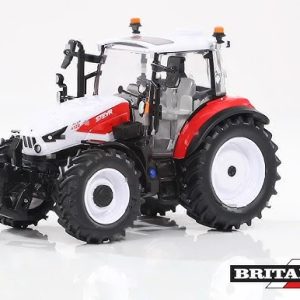 tracteur agricole rouge et blanc