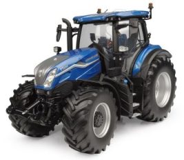 gros tracteur agricole bleu