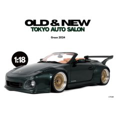 vieille voiture de sport verte cabriolet allemande