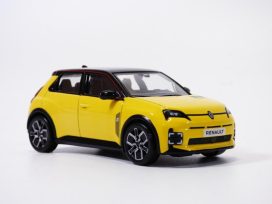 voiture française electrique jaune avec toit noir