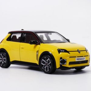 voiture française electrique jaune avec toit noir