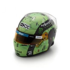 casque de pilote de course formule 1 vert