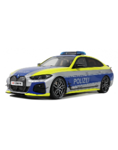 voiture de police bleu et jaune allemande