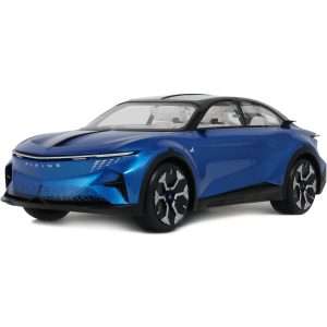 voiture electrique bleu