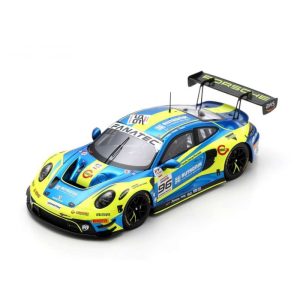 voiture allemande de coiurse jaune et bleu