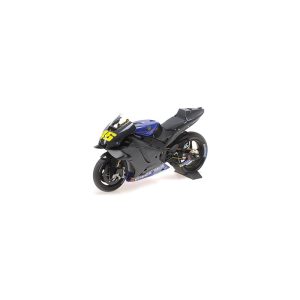 moto de course noire et bleu