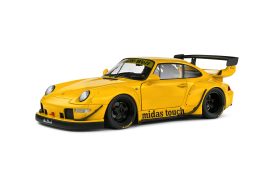 voiture de sport allemande coupe jaune