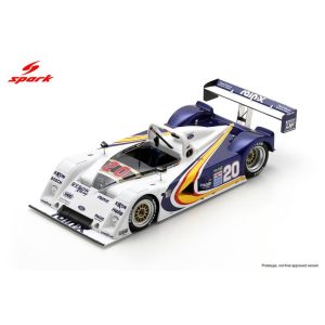 vieille voiture de course americaine blanche et bleu