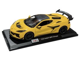 voiture americaine de sport coupe jaune