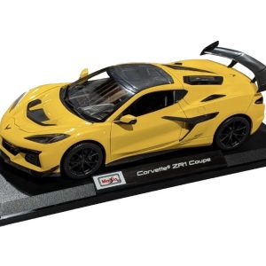 voiture americaine de sport coupe jaune