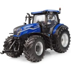 gros tracteur agricole bleu