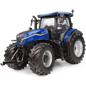 gros tracteur agricole bleu