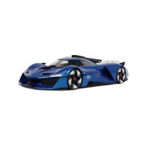 voiture de course françazise bleue