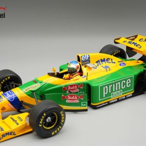 vieille voiture de course formule 1 jaune et verte