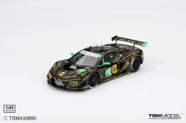 voiture de course americaine noire et verte