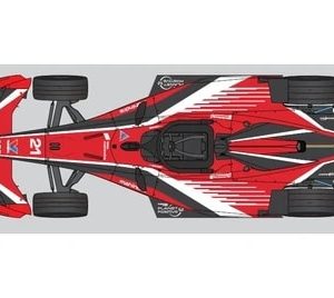 voiture de course formule 1 rouge et blanche